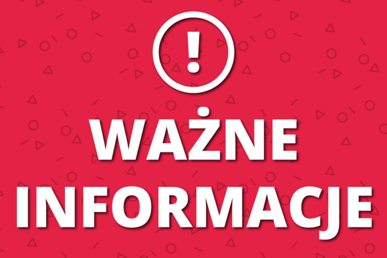 Komunikat dotyczący zajęć Wodny Świat z dnia 5 stycznia 2023 r.