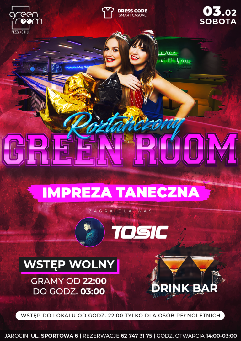 Impreza taneczna ROZTAŃCZONY GREEN-ROOM !