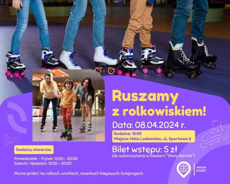 Rolkowisko w Jarocin Sport na płycie lodowiska