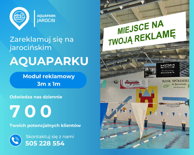 Wynajem powierzchni reklamowej na aquaparku !